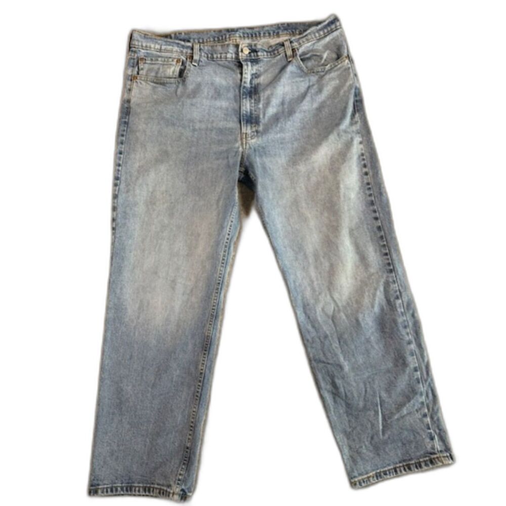 Levi's 550 Men's Jeans 42x30 Relaxed Fit Light Wash Straight Leg Denim